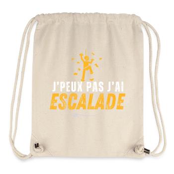I CAN'T CLIMB - Stanley/Stella Recycled Gym Bag - natural - Front