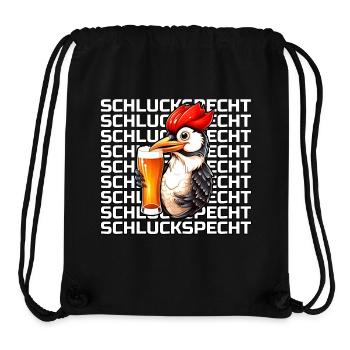 Schluckspecht - Stanley/Stella recycelter Gym Bag - Schwarz - Vorne