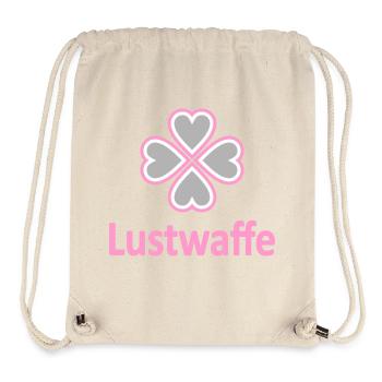 Lustwaffe - lustige Sprüche - Vers.2 - Stanley/Stella recycelter Gym Bag - Naturweiß - Vorne