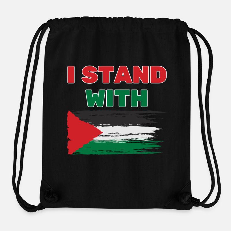 I stand with palestine FREE PALESTINE - Stanley/Stella Recycled Gym Bag - black