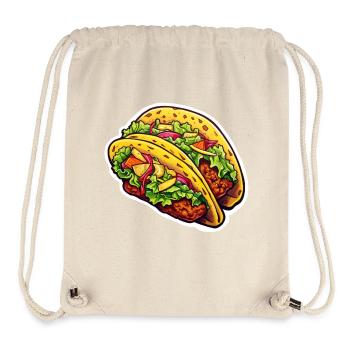 Taco double - Sac à cordon recyclé Stanley/Stella - blanc naturel - Devant