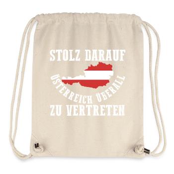 Autrichiens Autriche - Sac à cordon recyclé Stanley/Stella - blanc naturel - Devant
