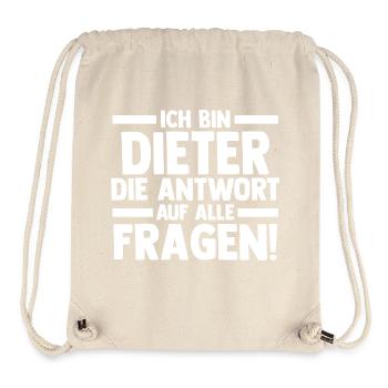 Vorname Dieter - Stanley/Stella recycelter Gym Bag - Naturweiß - Vorne