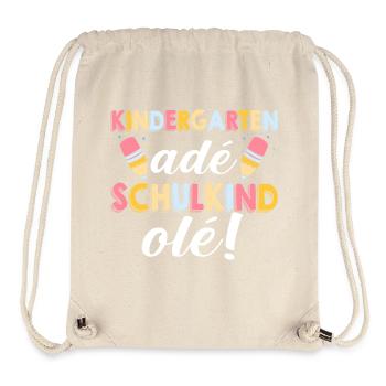 1 Enfant de l’école primaire Rentrée Maternelle Kita E - Sac à cordon recyclé Stanley/Stella - blanc naturel - Devant