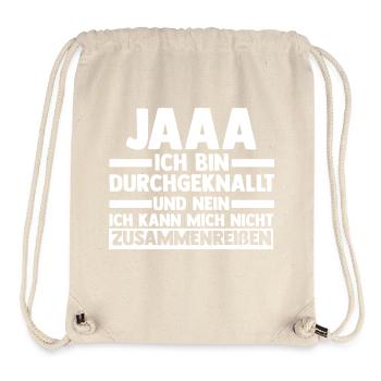 Cadeau drôle de collègues - Sac à cordon recyclé Stanley/Stella - blanc naturel - Devant