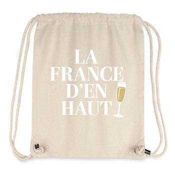 La France d'en haut - Sac à cordon recyclé Stanley/Stella - blanc naturel - Devant