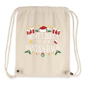 Wird am ehesten den Rücken des Weihnachtsmanns reiben - Stanley/Stella recycelter Gym Bag - Naturweiß - Vorne
