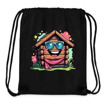 BOIS AMUSANT - Sac à cordon recyclé Stanley/Stella - noir - Devant