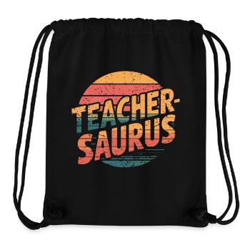 Teacher-saurus 14 - Stanley/Stella recycelter Gym Bag - Schwarz - Vorne