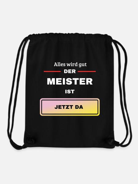 Der Meister ist da - Stanley/Stella recycelter Gym Bag - Schwarz
