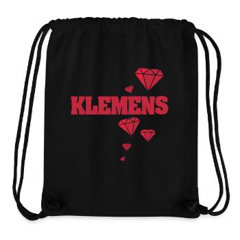 Name Klemens - Stanley/Stella recycelter Gym Bag - Schwarz - Vorne