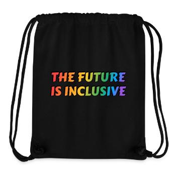 Die Zukunft ist inklusiv - Stanley/Stella recycelter Gym Bag - Schwarz - Vorne