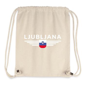 Trendiges Ljubljana Design - Stanley/Stella recycelter Gym Bag - Naturweiß - Vorne