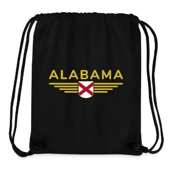 Alabama Fan T-Shirt – USA-Style - Stanley/Stella recycelter Gym Bag - Schwarz - Vorne