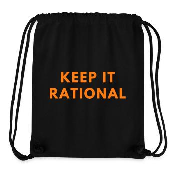 Keep It Rational Quote | Funny Math Pun | Math - Stanley/Stella Recycled Gym Bag - black - Front