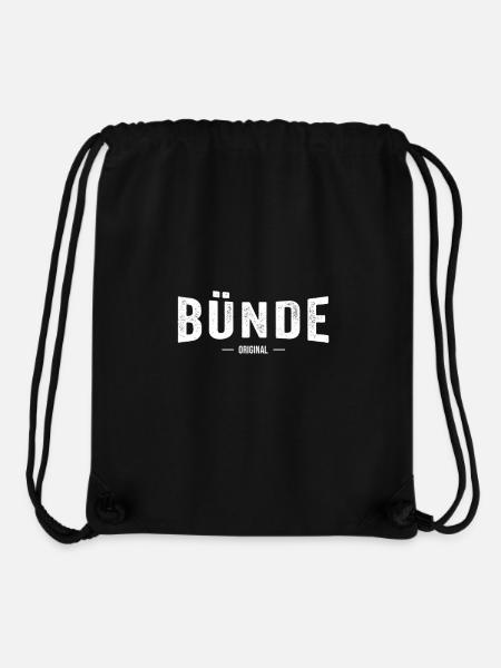 Bünde Original - Stanley/Stella recycelter Gym Bag - Schwarz
