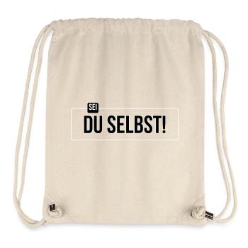 Sei DU selbst - Stanley/Stella recycelter Gym Bag - Naturweiß - Vorne