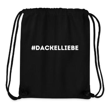 #Dackelliebe Dackel Hundemensch - Stanley/Stella recycelter Gym Bag - Schwarz - Vorne
