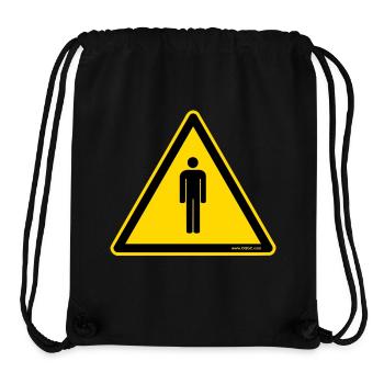 Warning Sign people - Stanley/Stella Recycled Gym Bag - black - Front