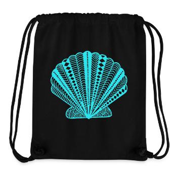 Muschel - Stanley/Stella recycelter Gym Bag - Schwarz - Vorne