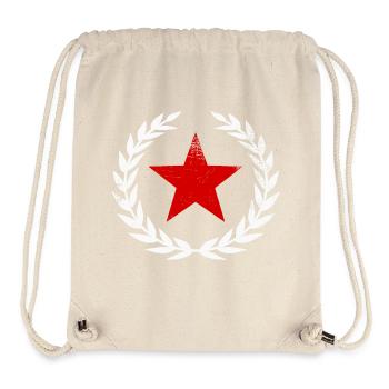 Roter Stern - Stanley/Stella recycelter Gym Bag - Naturweiß - Vorne