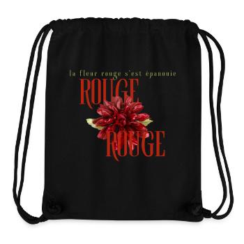 La fleur rouge - Stanley/Stella recycelter Gym Bag - Schwarz - Vorne