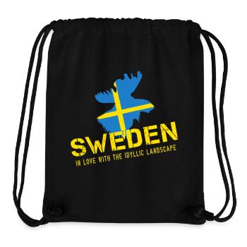 Sweden Sverige Schwede - Stanley/Stella Recycled Gym Bag - black - Front