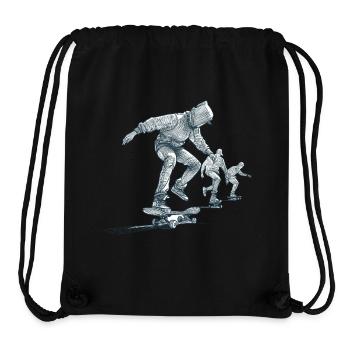 SKATEBOARDS - Stanley/Stella recycelter Gym Bag - Schwarz - Vorne
