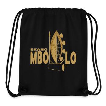 EKANG MBOLO OR - Sac à cordon recyclé Stanley/Stella - noir - Devant