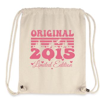 Geschenk zum 9-jährigen Jubiläum von Frauen 2015 | Jahrgang 2015 - Stanley/Stella recycelter Gym Bag - Naturweiß - Vorne