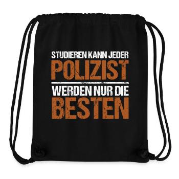 Anyone can study - Policeman Edition - Stanley/Stella Recycled Gym Bag - black - Front