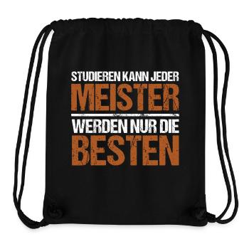 Studieren kann jeder - Meister Edition - Stanley/Stella recycelter Gym Bag - Schwarz - Vorne