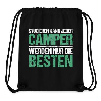 Anyone can study - Camper Edition - Stanley/Stella Recycled Gym Bag - black - Front