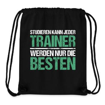 Anyone can study - Trainer Edition - Stanley/Stella Recycled Gym Bag - black - Front
