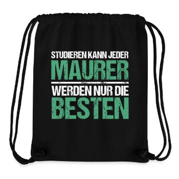 Anyone can study - Maurer Edition - Stanley/Stella Recycled Gym Bag - black - Front