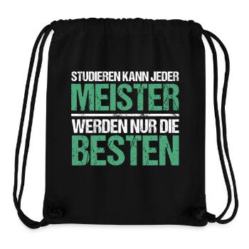 Studieren kann jeder - Meister Edition - Stanley/Stella recycelter Gym Bag - Schwarz - Vorne