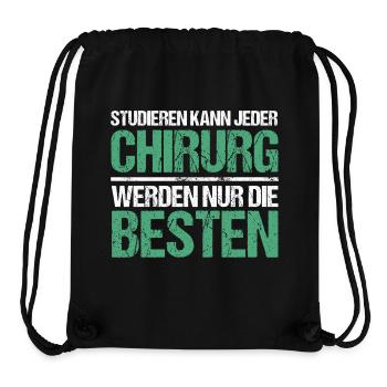 Studieren kann jeder - Chirurg Edition - Stanley/Stella recycelter Gym Bag - Schwarz - Vorne