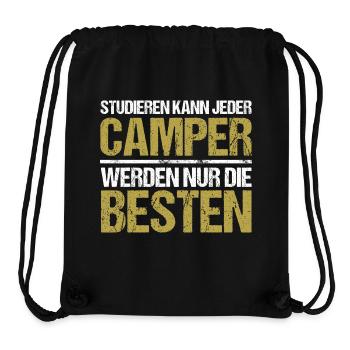 Tout le monde peut étudier - Camper Edition - Sac à cordon recyclé Stanley/Stella - noir - Devant