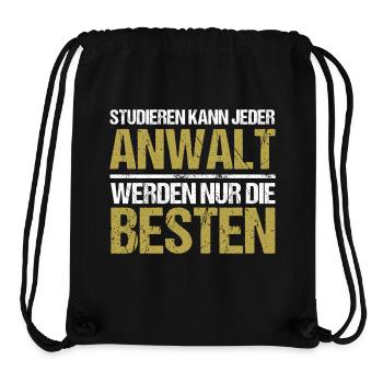 Studieren kann jeder - Anwalt Edition - Stanley/Stella recycelter Gym Bag - Schwarz - Vorne