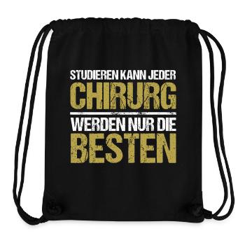 Tout le monde peut étudier - Édition Chirurg - Sac à cordon recyclé Stanley/Stella - noir - Devant