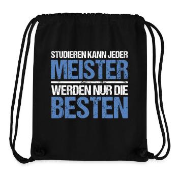 Studieren kann jeder - Meister Edition - Stanley/Stella recycelter Gym Bag - Schwarz - Vorne