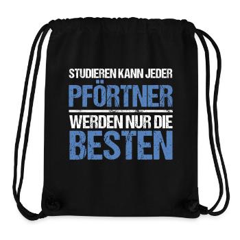 Tout le monde peut étudier - Édition Pförtner - Sac à cordon recyclé Stanley/Stella - noir - Devant