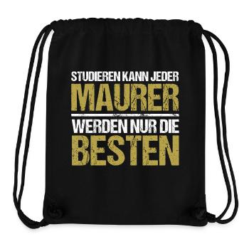 Anyone can study - Maurer Edition - Stanley/Stella Recycled Gym Bag - black - Front