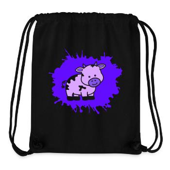 kuh klecks - Stanley/Stella recycelter Gym Bag - Schwarz - Vorne