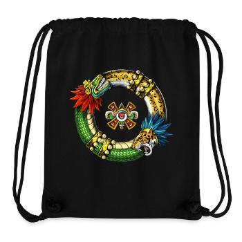 Aztec Quetzalcoatl Jaguar - Stanley/Stella Recycled Gym Bag - black - Front
