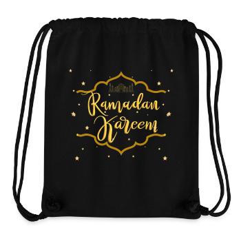 Ramadan Kareem Golden Stars - Stanley/Stella Recycled Gym Bag - black - Front
