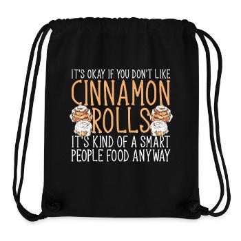 Cinnamon roll - Stanley/Stella Recycled Gym Bag - black - Front