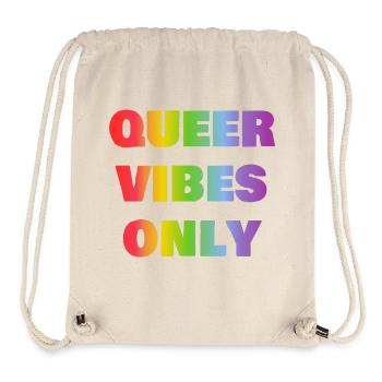 Ambiance queer uniquement - Sac à cordon recyclé Stanley/Stella - blanc naturel - Devant