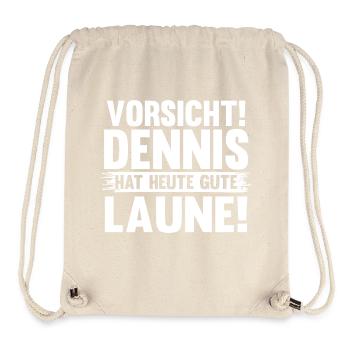 First name Dennis - Stanley/Stella Recycled Gym Bag - natural - Front