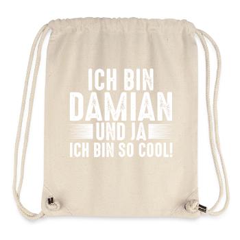 First name Damian - Stanley/Stella Recycled Gym Bag - natural - Front